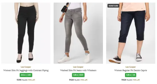 Image of Lee Cooper Women Jeans Flat 70% Discount