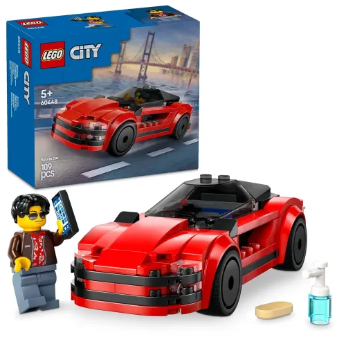 Image of LEGO City Red Sports Car Supercar Toy 