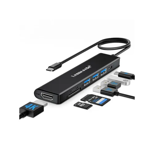 Image of Lemorele 7-in-1 USB-C Hub with 4K HDMI & PD 100W