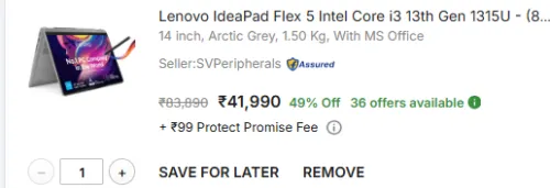 Image of Lenovo IdeaPad Flex 5 i3 13th Gen 2-in-1 Laptop 14