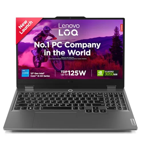 Image of Lenovo LOQ 12th Gen Intel Core i5-12450HX /39.6cm/ 144Hz 300Nits FHD Gaming Laptop