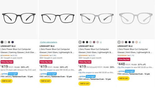 Image of LENSKART BLU Glasses at minimum 80% Discount