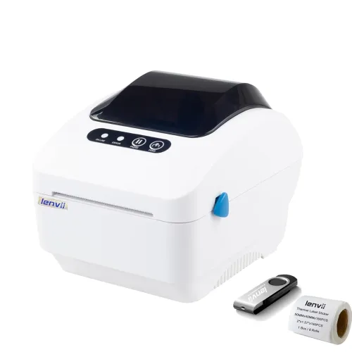 Image of LENVII 3inch Thermal Label Printer (203 DPI, 127mm/s)