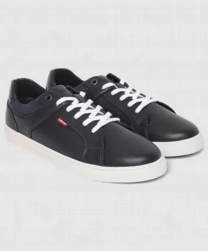 Image of Levi's Mens Navy solid Sneakers Sneakers For Men