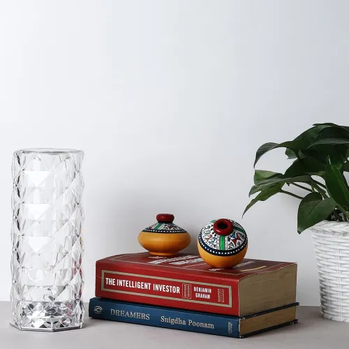 Image of Lexton 16-Color Crystal Table Lamp