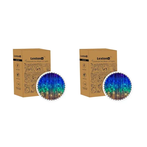 Image of Lexton 190 LED Curtain Lights (Pack of 2)