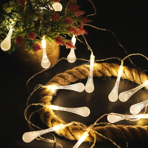 Image of Lexton Fairy 14 Water Drop String Light 