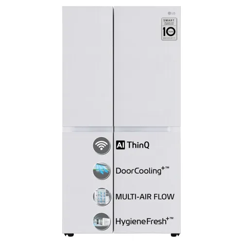 Image of LG 655 L Side-By-Side Refrigerator (GL-B257DLWX)