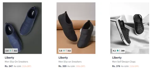 Image of Liberty Men Fashion Slides Minimum 80% Discount