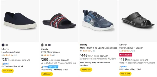 Image of Liberty Men's shoes at minimum 80% Discount