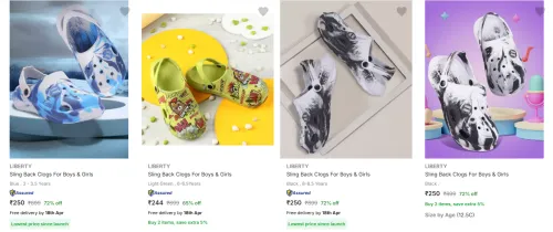 Image of LIBERTY upto 72% Off on Kid's Clogs