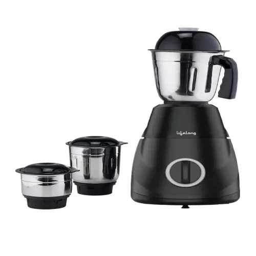 Image of Lifelong Black LLMG300 Power Pro LX 500W Mixer Grinder With 3 Jars