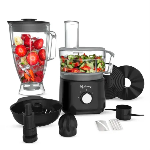 Image of Lifelong 800W Food Processor (LLFPR01, Black)
