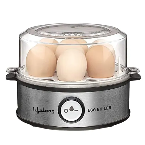 Image of Lifelong Electric Egg Boiler 360-Watt (Transparent & Silver Grey) |