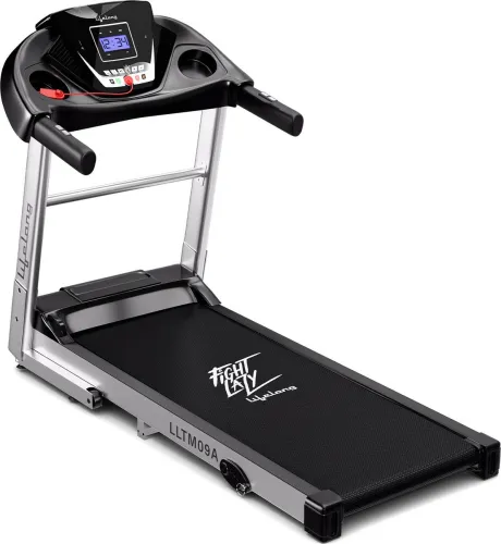 Image of Lifelong fit pro 4 hp with heat rate sonser motorized Treadmill (Max Weight:100 kg)