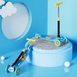 Lifelong Foldable Kick Scooter 50Kg Blue, Yellow