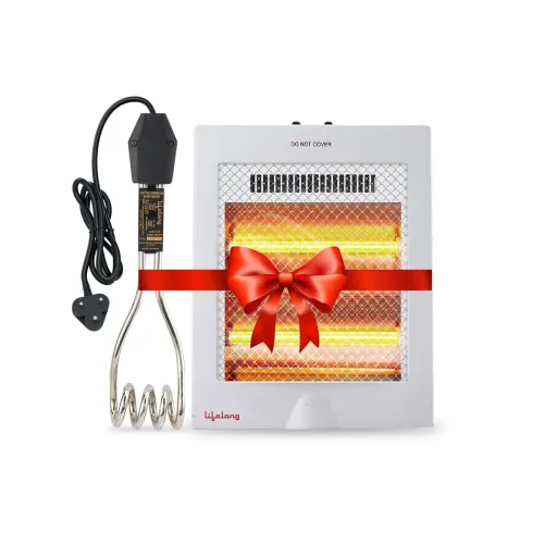 Image of Lifelong Infinia 800W Quartz Room Heater & 1000W Immersion Rod (2-in-1)