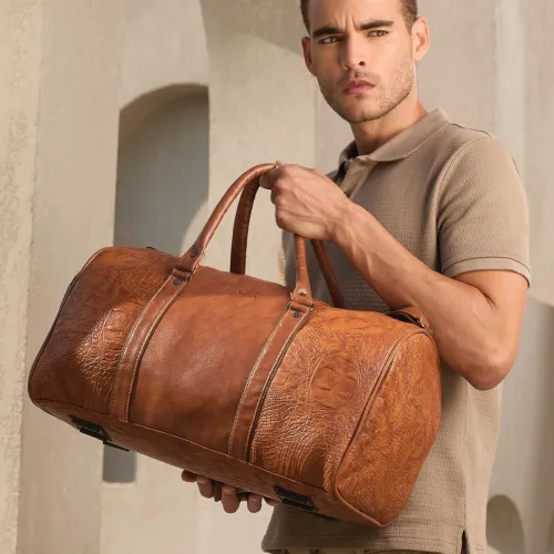 Image of Lifelong Leatherette Stylish & Spacious Weekender Duffle Bag