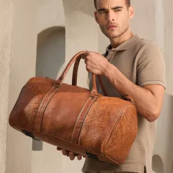 Lifelong Leatherette Stylish & Spacious Weekender Duffle Bag