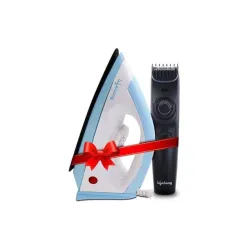 Lifelong LLCMB01 1100 W Dry Iron with Mens Trimmer