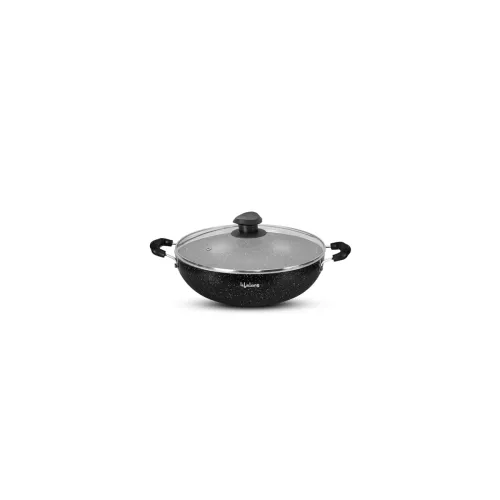 Image of Lifelong Non-Stick Aluminium 2 litre Kadhai with Glass Lid
