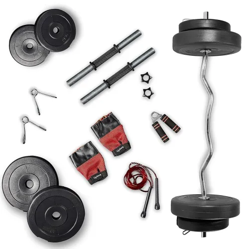 Image of Lifelong PVC Home Gym Set 10Kg Plate 3Feet