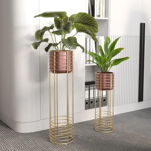 Image of Lifelong Set of 2 Plant Stand for Balcony & Living Room Capacity 20Kg- Anti-Rust Pot Stand