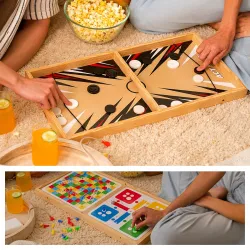 Lifelong Slingo 3-in-1 Wooden Board Game