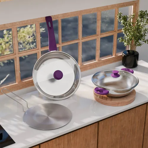 Image of Lifelong Triply Cookware Set (3-Piece)