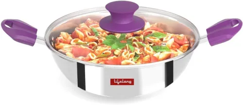 Image of Lifelong Triply Kadhai 24cm with Lid