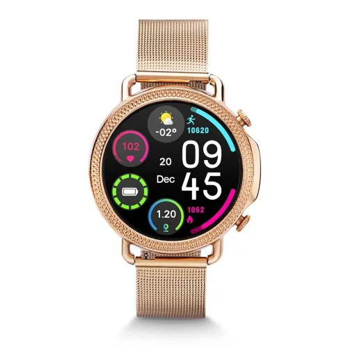 Image of Lifelong Vibez Ornate Smartwatch 24x7 Heart Rate SpO2 8 Sports Mode Sleep Monitor IP67 7 days Battery Backup