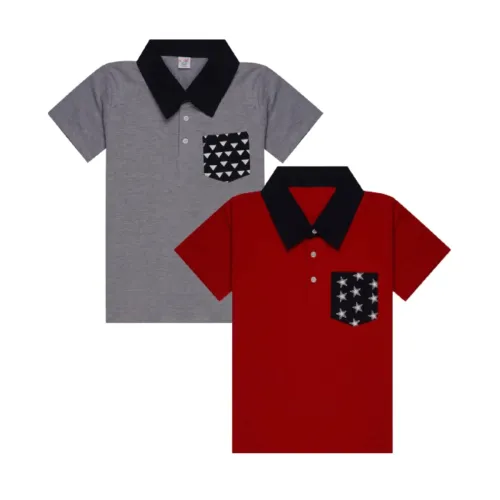 Image of LillChill Boys Polo Tshirt Combo Pack of 2