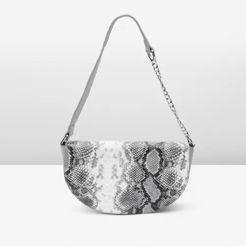 Image of Lino Perros Snake Skin Textured Structured Bag