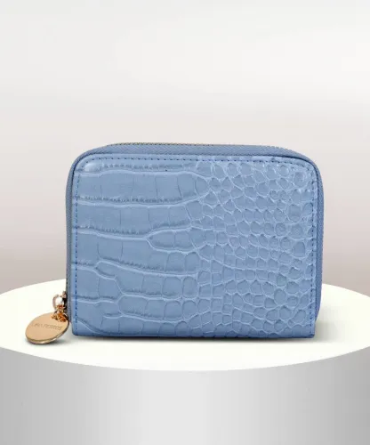 Image of LINO PERROS Women Blue Artificial Leather Wallet