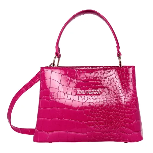 Image of Lino Perros Women Glossy Textured Satchel