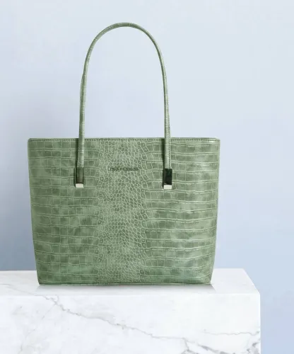 Image of LINO PERROS Women Green Tote