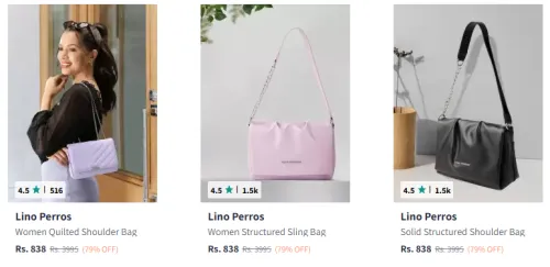 Image of Lino Perros Women Shoulder Bag Starting At @₹538