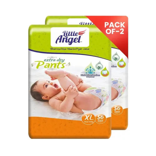 Image of Little Angel Baby Diaper Pants, Extra Large - 112 Count