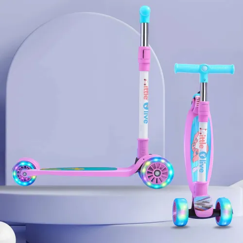 Image of Little Olive Foldable 3-Wheel Kids Scooter 