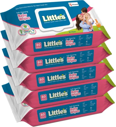 Image of Little's Soft Cleansing Baby Wipes (400 Wipes)