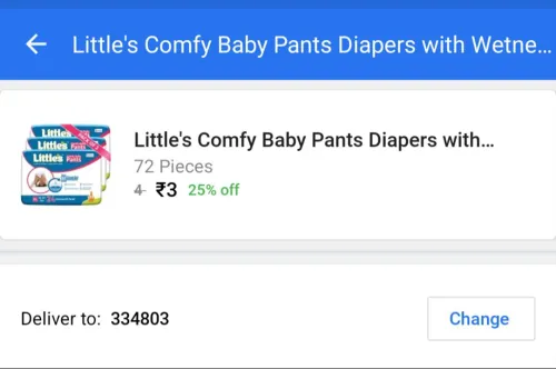 Image of Littles Comfy Baby Pants Diapers with Wetness Indicator and 12 hours Absorption |Extra Large - XL (72 Pieces)