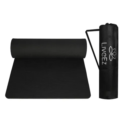 Image of LiveEZ Anti-Skid Lightweight With Perfect Grip Eva Yoga Mat With Carry Bag