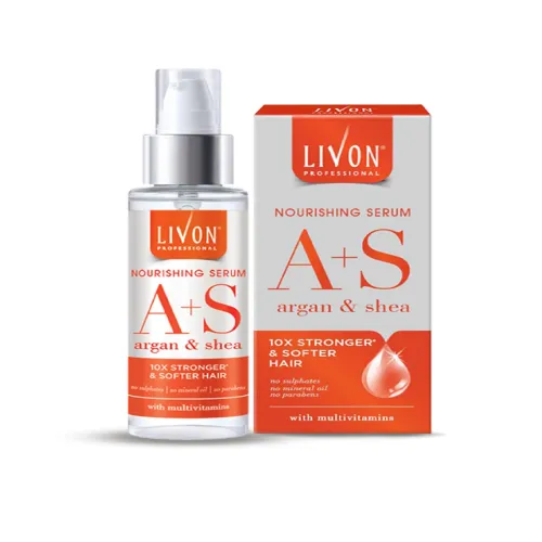 Image of Livon Professional Argan & Shea Nourishing Serum for Frizz-free Hair - 100ml