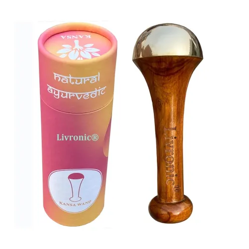 Image of Livronic Kansa Wand for Face, Body & Foot Massager