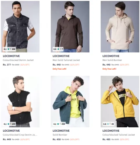 Image of Locomotive Brand Men's Jacket @ Flat 82% Discount