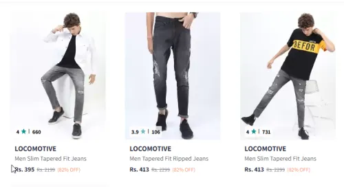 Image of Locomotive Men Fashion Jeans up to 80% Discount