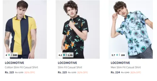 Image of Locomotive Men Fashion shirt up to 80% Discount