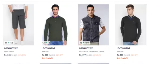 Image of Locomotive Men Fashion Sweater & Jacket up to 80% Discount 