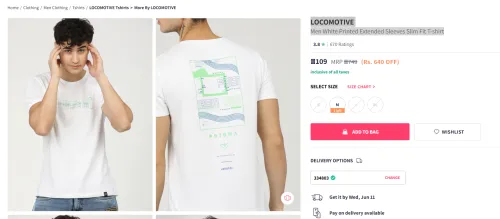 Image of LOCOMOTIVE Men Slim Fit T-shirt