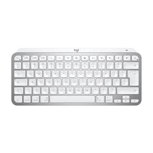 Image of Logitech MX Keys Mini Mac Wireless Backlit Keyboard (Pale Grey)